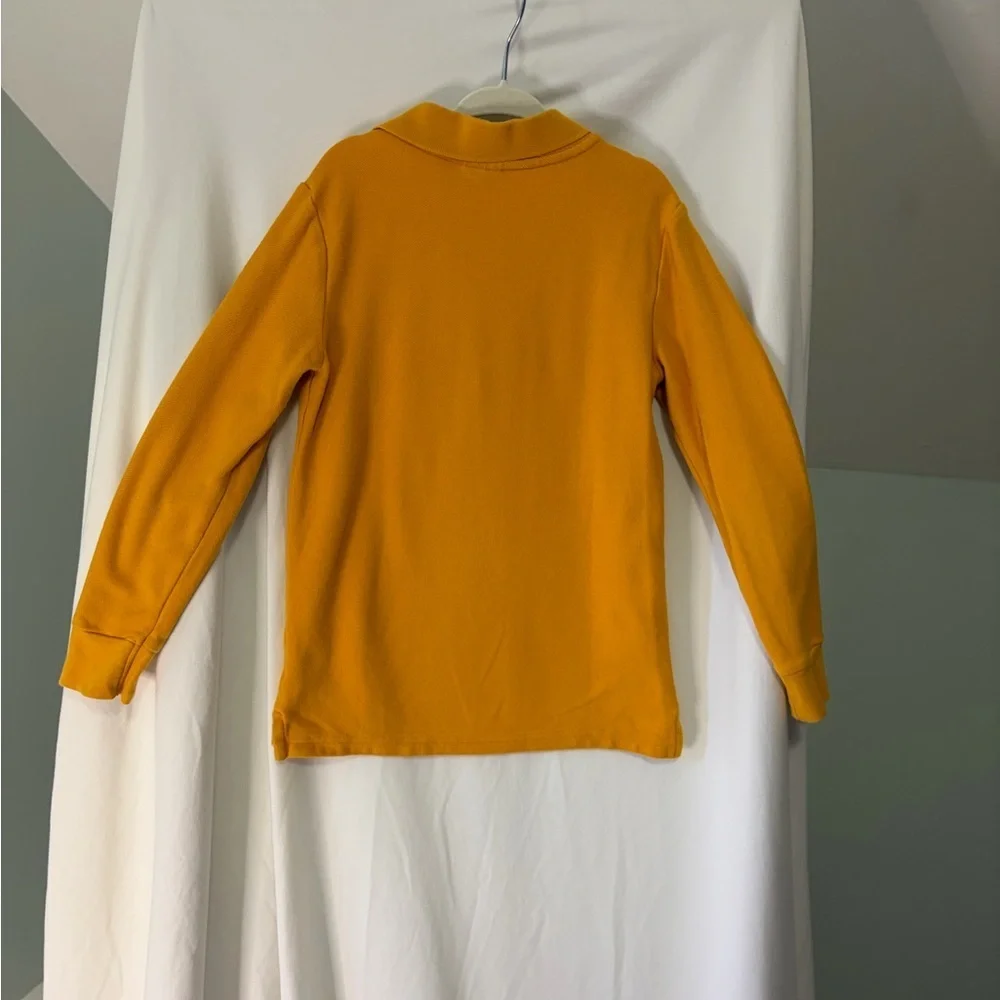 Janie and Jack x Disney Mustard Polo with Embroidered Mickey Mouse size 6